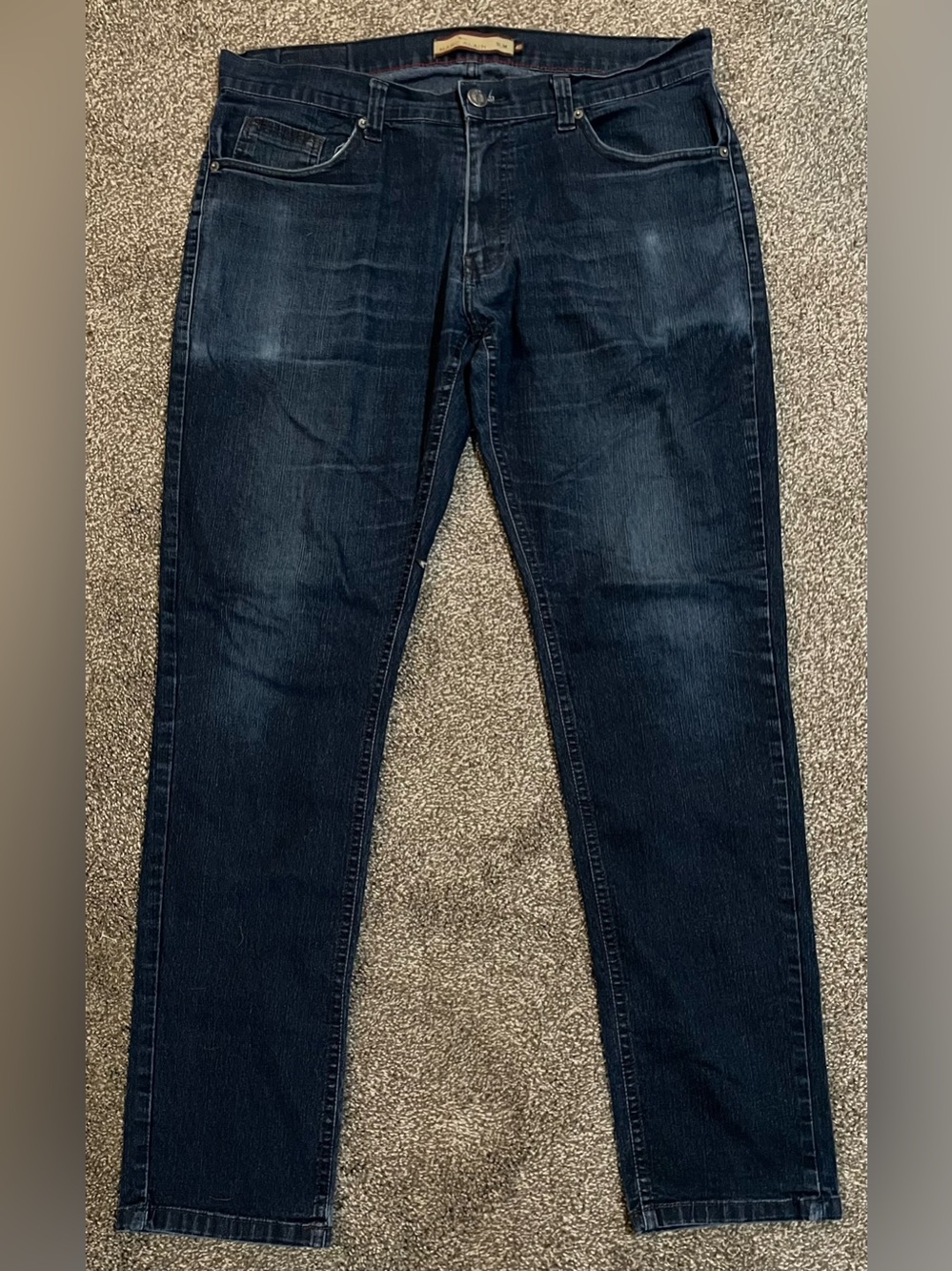 Marc Alain Slim Fit Men's Jeans in Dark Indigo Blue